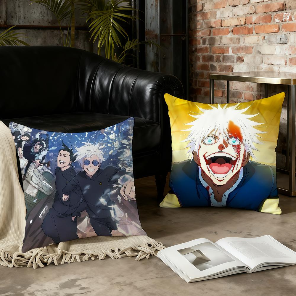 J-Jujutsu K-Kaisen Anime cushion cover Home Office Convenient Nordic Simplicity Hit With Zipper Cushion Cover
