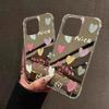 Graffiti Love Simple Smiling Face Phone Case For Iphone 17 Air 16 Pro Max 15 14 13 Pro 12 Plus XR X XS Max 8 7 Cover
