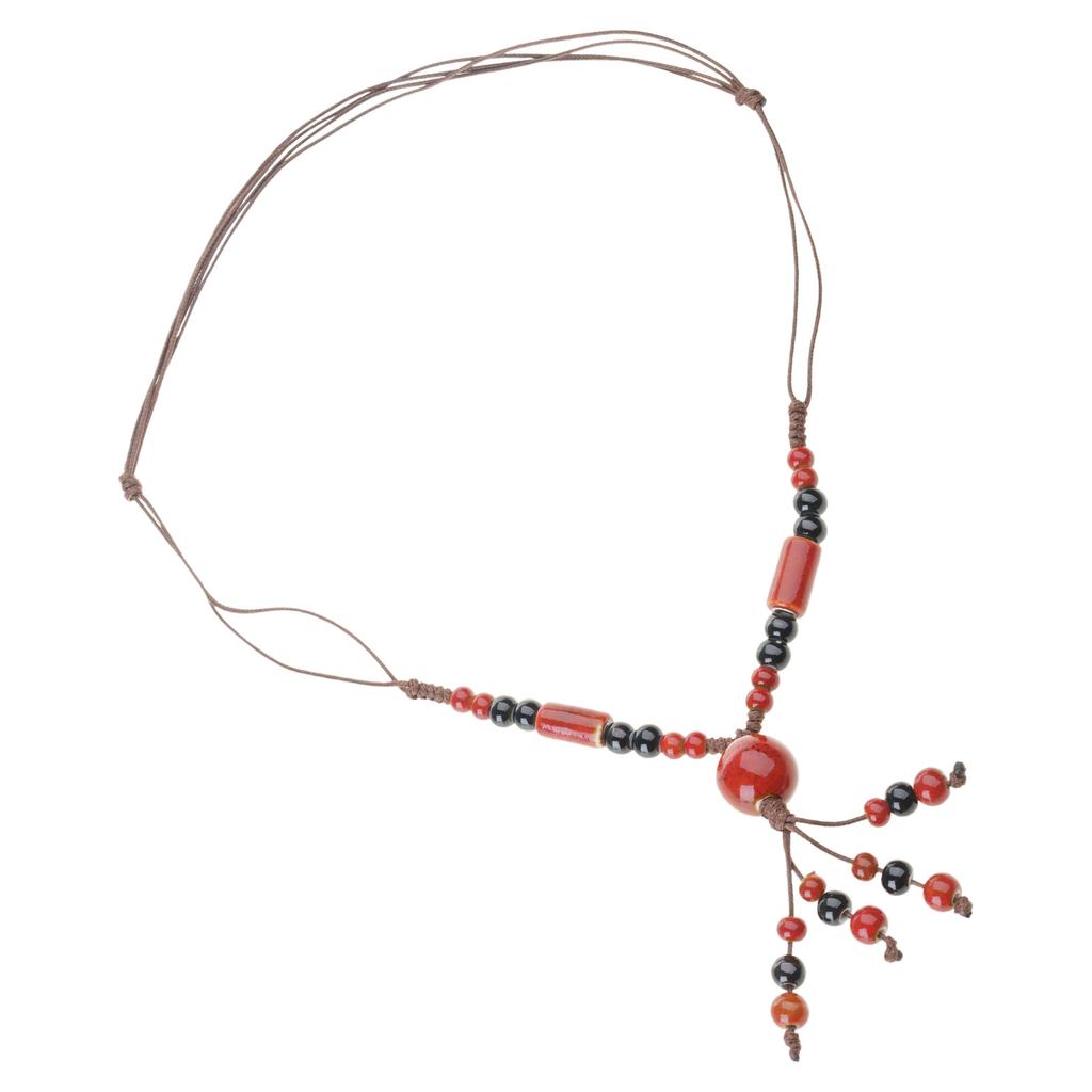 Fashionable Beads Necklace Handmade Necklace Colorful Beads Delicate Neck Chain Suitable for Fashion Lover Present