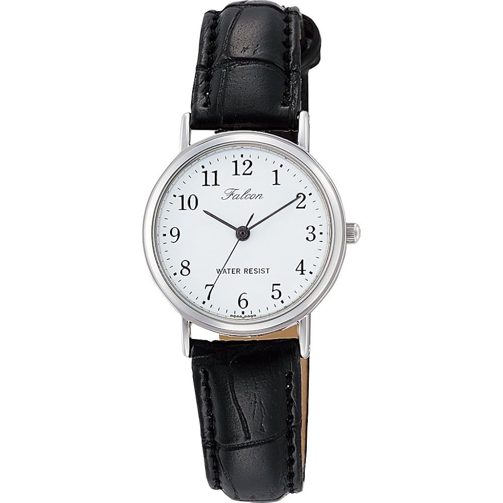 [Citizen Q&Q] Women s Watch (White/Black), Lightweight Waterproof Analog Watch (Leather Strap/ Ea...