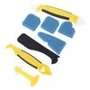 Walfront 8Pcs Plastic Spatula Silicone Sealant Remover Hand Operated Tool Scraper Joint Silicone Grout Remover Plastic Scraper, Scraper