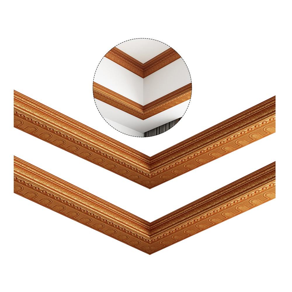 

90.55inch Size Wall Decor Sticker Self-adhesive Self-adhesive Border Home Improvement коричневый