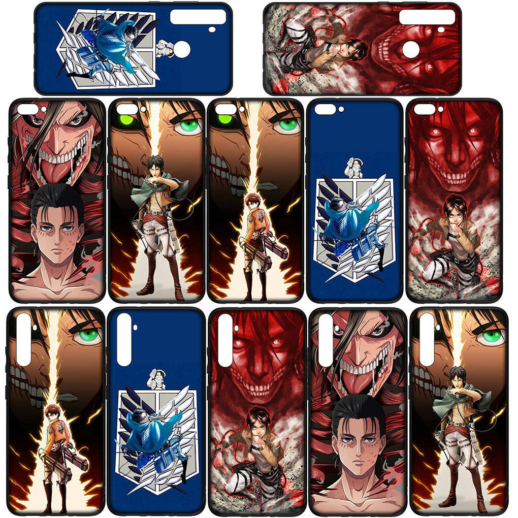 Cover for iPhone 16 15 Xiaomi Redmi Note 14 13 12 11 Pro Max X 8 9 16e Samsung Galaxy S25 S24 S23 Moto A4 OPPO Huawei Anime Attack on titan Phone Case
