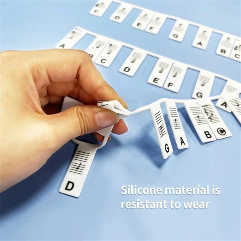 Miwayer Piano Keyboard Stickers for 88/61 Key Removable Piano Keyboard Note Labels for Learning Piano Notes Guide for Beginner.