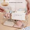 Desktop Storage Box Plastic Acrylic Shelf Storage Basket Transparent Waterproof High Aesthetic Value Stackable Box Organizer Box