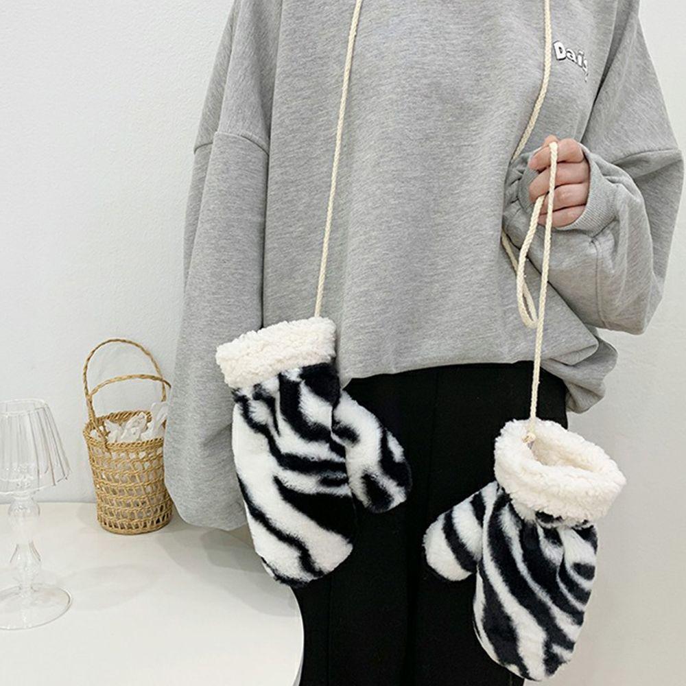 Adult Leopard Pattern Men Christmas Mittens Women Halter Gloves Full Fingers Gloves Cow Printed