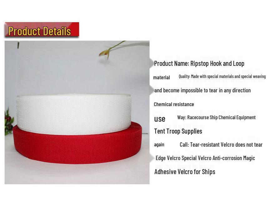 Custom Nylon Strong Adhesive Hook & Loop Strips for Bags, Clothing, Shoes, and Medical Use