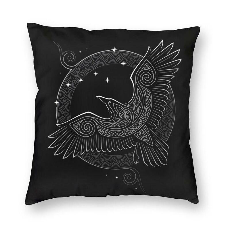 

Northern Raven Square Throw Pillow Cover Home Decor 3D Double Side Printed Norse Viking Crow Cushion Чехол для гостиной