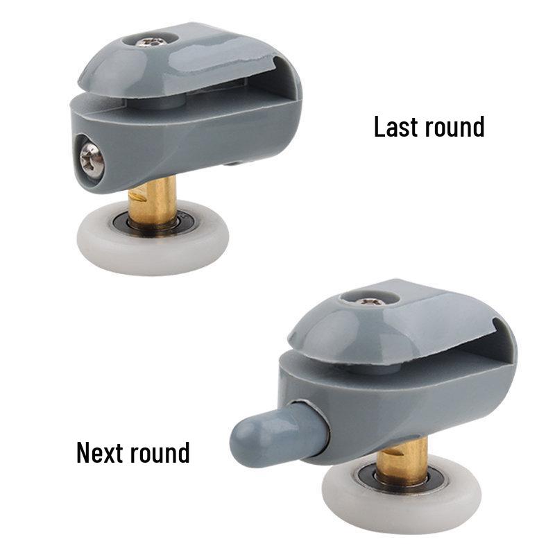 Curved Shower Door Single Wheel Pulley for Old-Style Glass Sliding Track