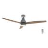 Cecotec Ceiling Fan Energysilence Aero 5300 White &; Wood Design. 30W, Diameter 52”, 3 Blades, DC Motor, LED Light, Remote
