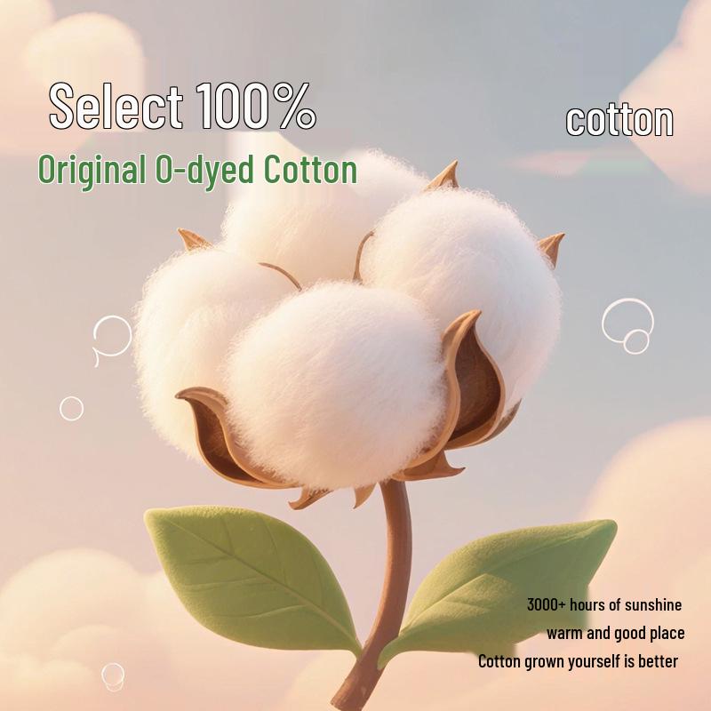 Girls' Cotton Antibacterial Underwear, Size 10A, Extended Crotch, Triangle Design