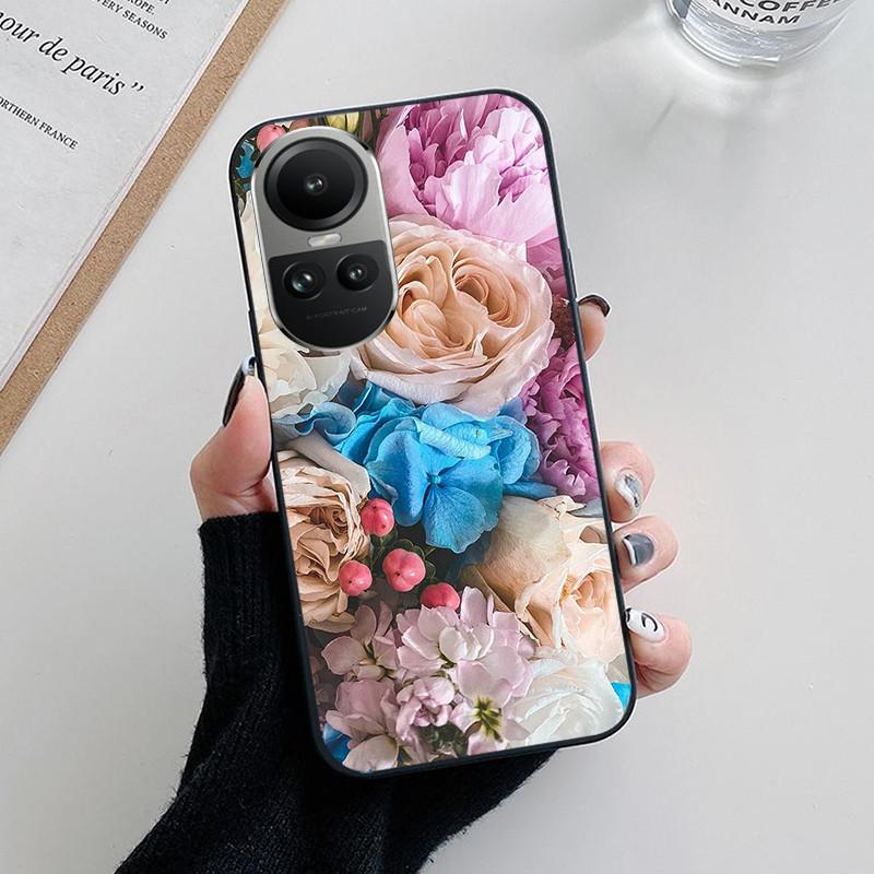 For OPPO Reno 10 5G Case CPH2531 Fashion Soft Silicone Back Cases for OPPO Reno10 Pro Plus CPH2521 Phone Cover etui Fundas Cute
