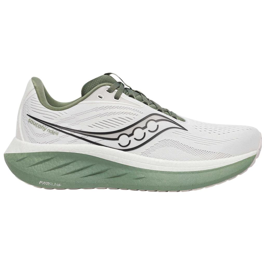 Saucony Ride 18 Men's White Olivine Low Top Running Sneakers S21000-138