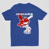 Cleveland Indians The Indians T-Shirt Mens Womens Tees Top Blue Tee All Sizes JJ4506