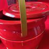 Solid Wood Wedding Dowry Toilet Set: Small & Large Subson Buckets, Three-Piece Joy Collection