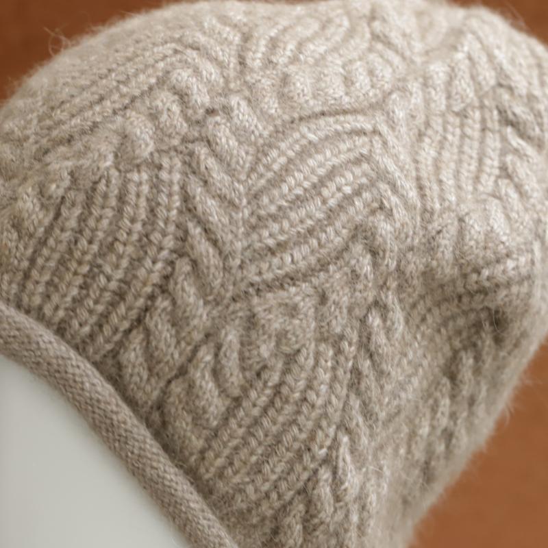 Women's Y2K Warm Autumn Winter Wool Hat Fashion Vintage Rabbit Fur Hat for Students Daily Commuting Use