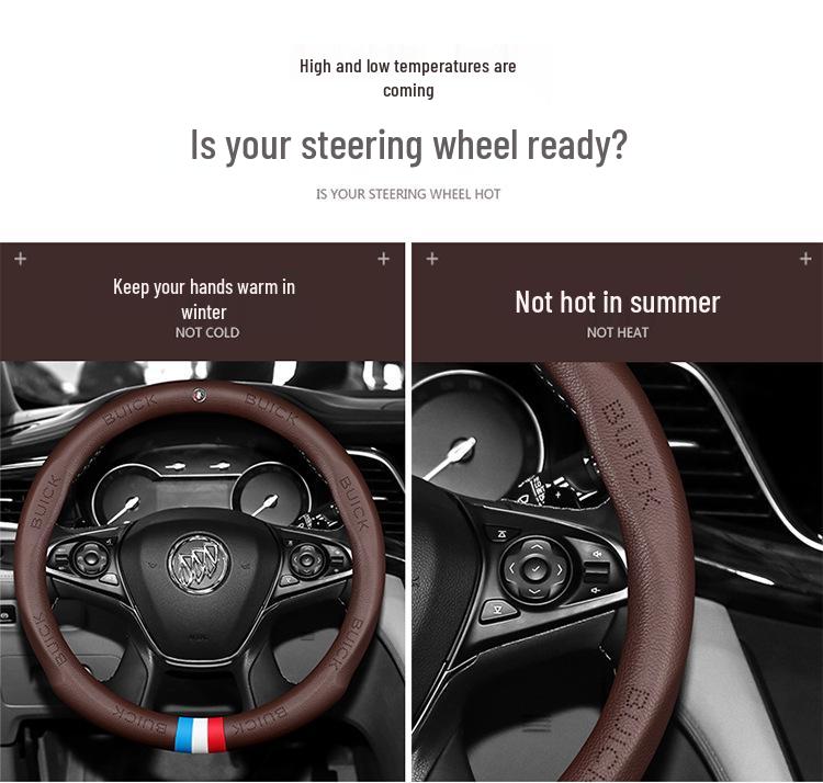Universal All-Season Steering Wheel Cover for Buick Excelle, Regal, Verano, Encore, Envision