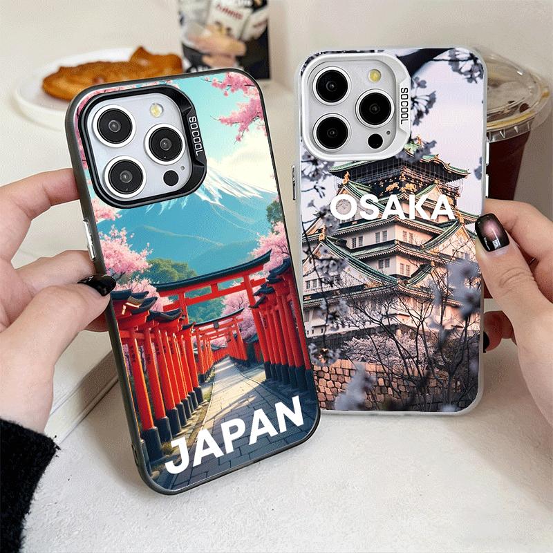 Osaka Tokyo Japan Scenery Soft Phone Case for iPhone 15 16 17 Pro Max 17Air 16E 14 Plus 13 12 Mini Shockproof Cover Back Shell