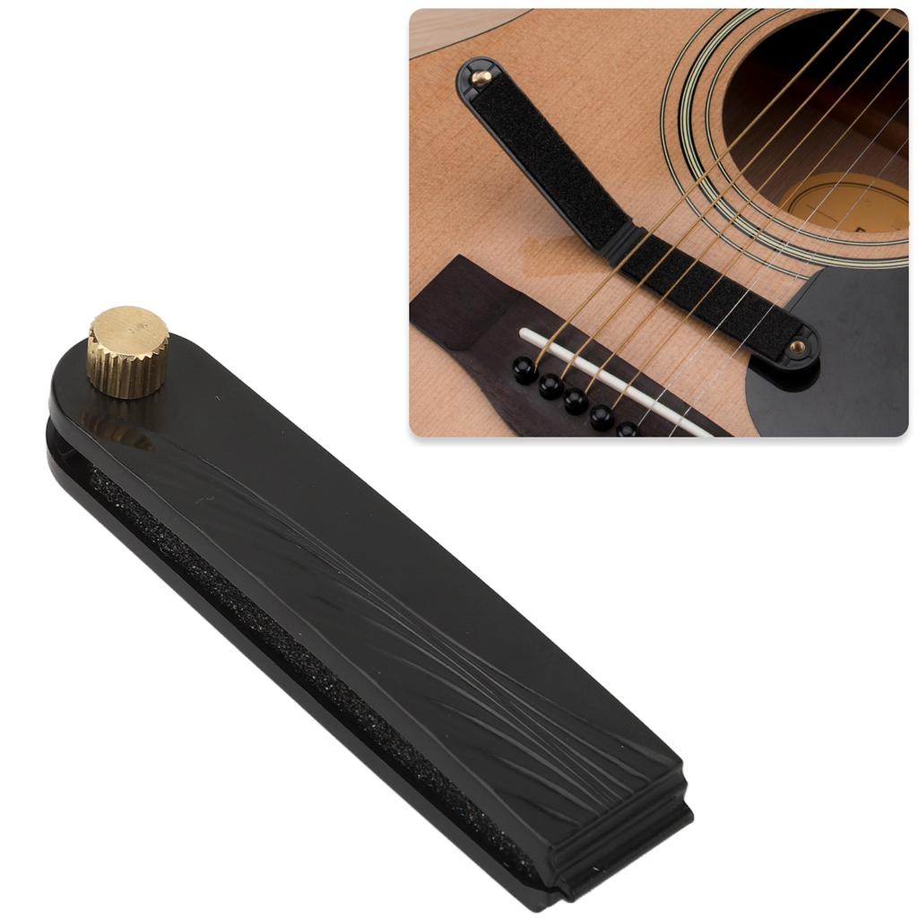 Gitarrensaiten-Mute-Geräuschdämpfer, Aluminiumlegierung, Akustikgitarren-Schalldämpfer für den Heimmusiksalon