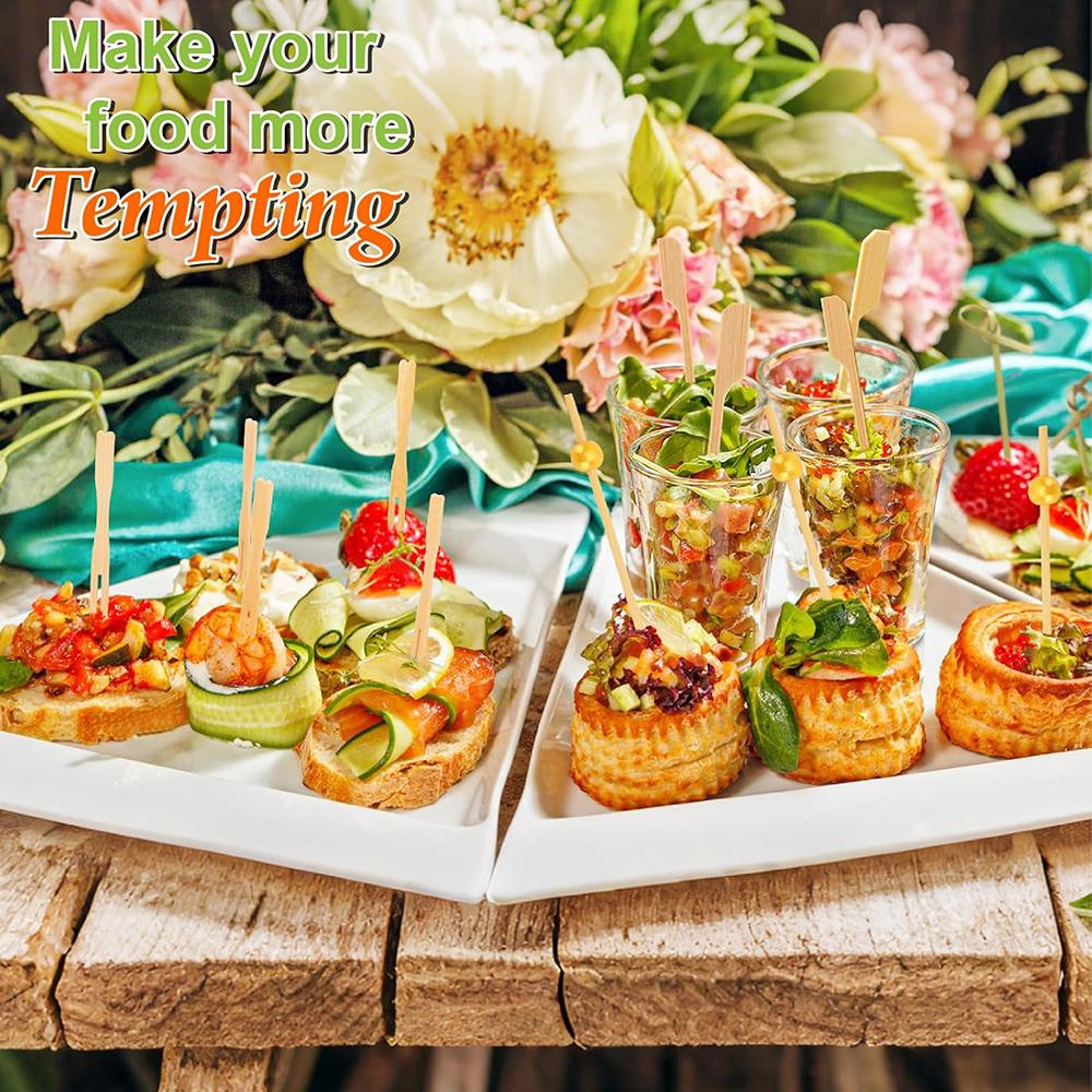 500Pcs 4 Styles Cocktail Skewer For Drinks, Fruit, Charcuterie, Cocktail Garnish