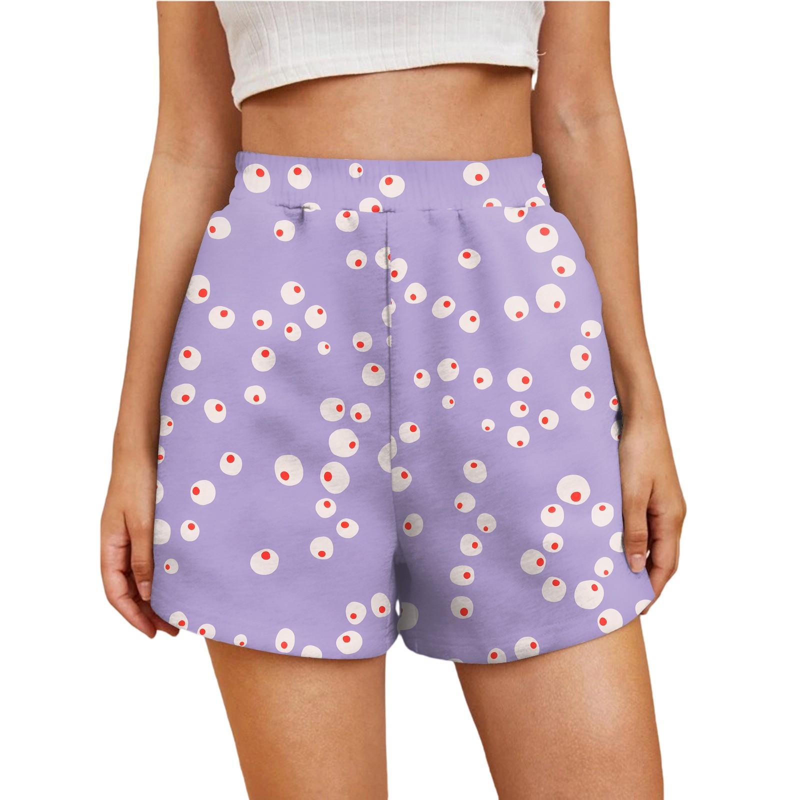 

Женские повседневные модные шорты с высокой талией и цветочным принтом на эластичной талии L