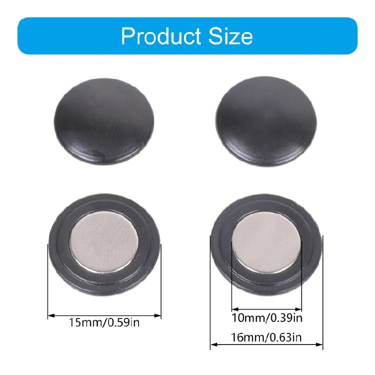 4 Pairs Athletic Bib Magnets Number Holder Calsp Round Shape For Race Number Lightweight Sport Equipment