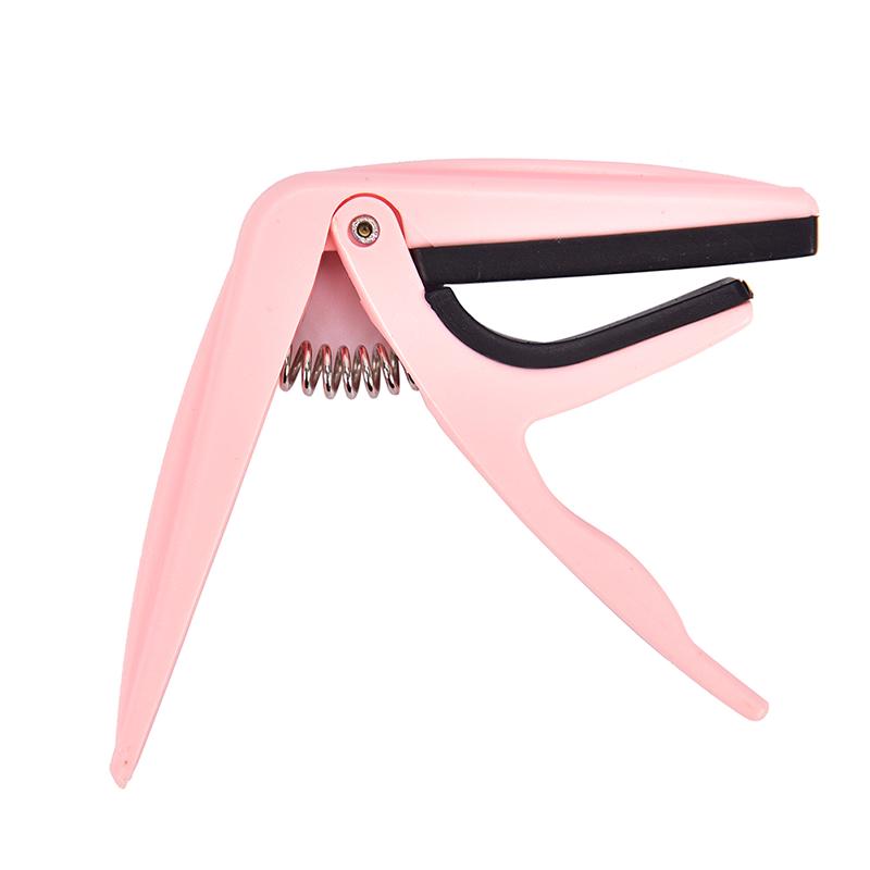 

Практичный зажим для гитары с каподастром и каподастром для укулеле разных цветов розовый