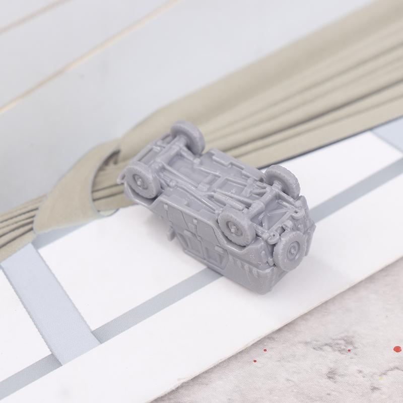 1 Pcs 1/144 Scale Uaz-469 4X4 Light Utility Gray Vehicle Model Kit 3D Printing Scale Model Jeep Model