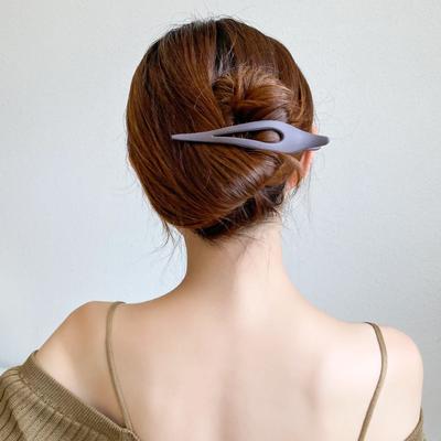 Morandi Color Grande Fermaglio a Becco d'Anatra Smerigliato Coreano Semplice Fermaglio per Capelli per Donne Ragazze Accessori per lo Styling dei Capelli Copricapo