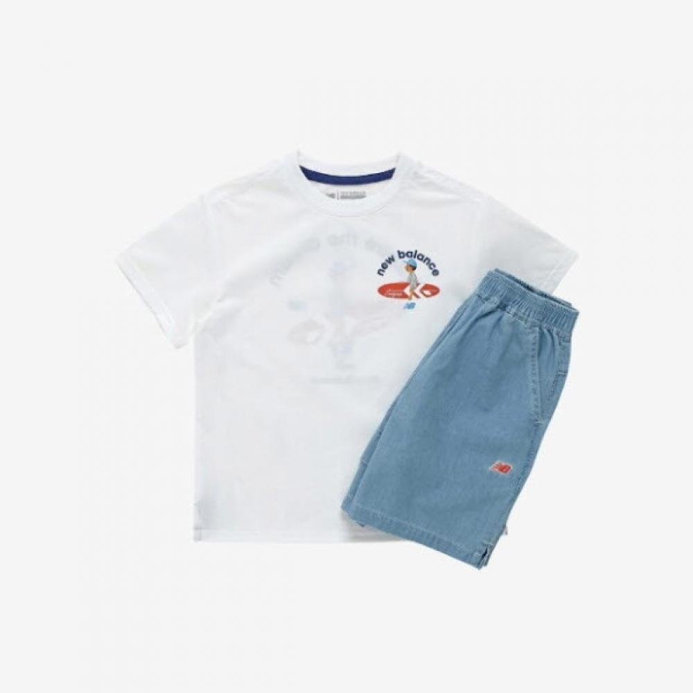 

New Balance Kids Training Set Surfing Boy Denim Setup Nqj Nk9ye2703u 10 120