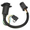 7 Way Trailer Connector 7?Pin 4?Pin Plug and Play Trailer Wiring Harness with Bracket Screw Nut for