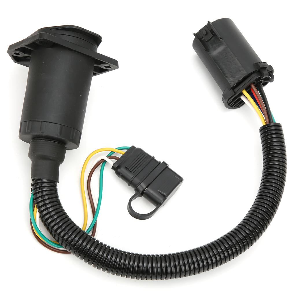 7 Way Trailer Connector 7?Pin 4?Pin Plug and Play Trailer Wiring Harness with Bracket Screw Nut for