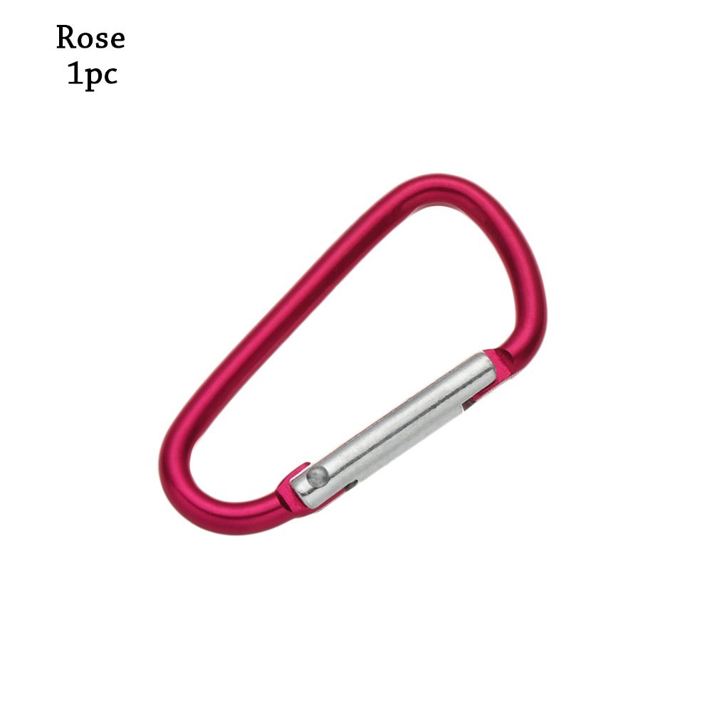 Flerfarget aluminiumsutstyr Legering karabiner Klatreknappspenne nøkkelring Camping Vandring Krok