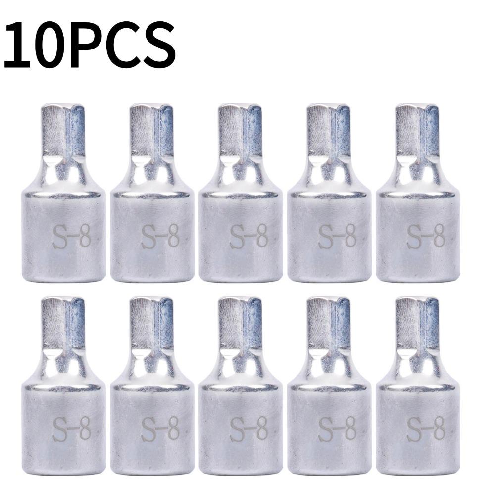 1/2/3/4/5/10 Stück 5-Punkt 5-Zahn Ölwanne Schraubenschlüssel 8mm 3/8" Antrieb Vanadiumstahl Getriebeöl Ablasswerkzeug für Peugeot Renault