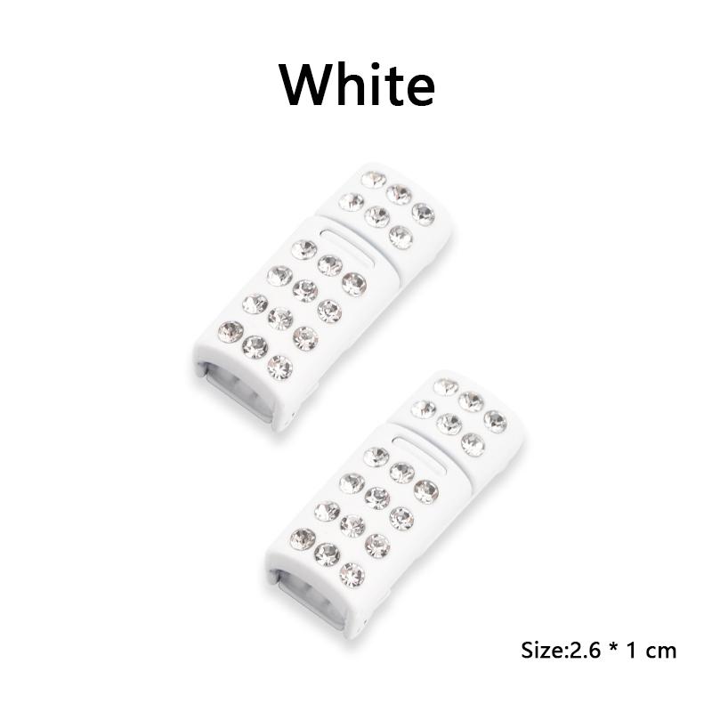 Elastic Laces Sneakers Luxury Diamond Magnetic Lock Shoelaces Without ties Kids Adult No Tie Shoe laces 8MM Width Flats Shoelace