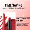 12set Lip Liner & Lipstick Set, Matte Effect and Moisturizing, Soft and Silky Touch, Create Full Lips, Waterproof Formula.