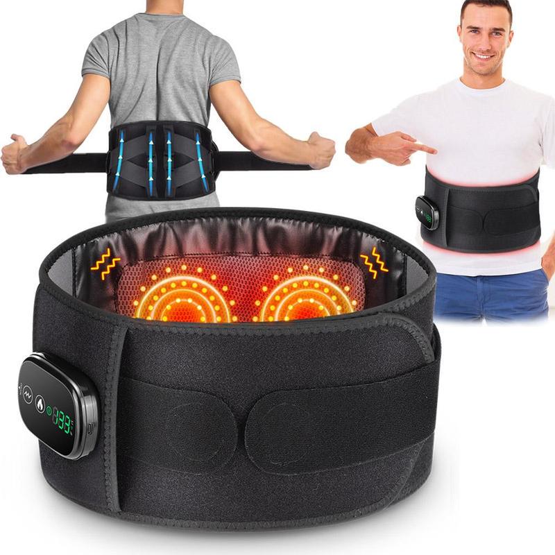 Smart Heating Vibration Massage Lumbar Belt with Temperature Control