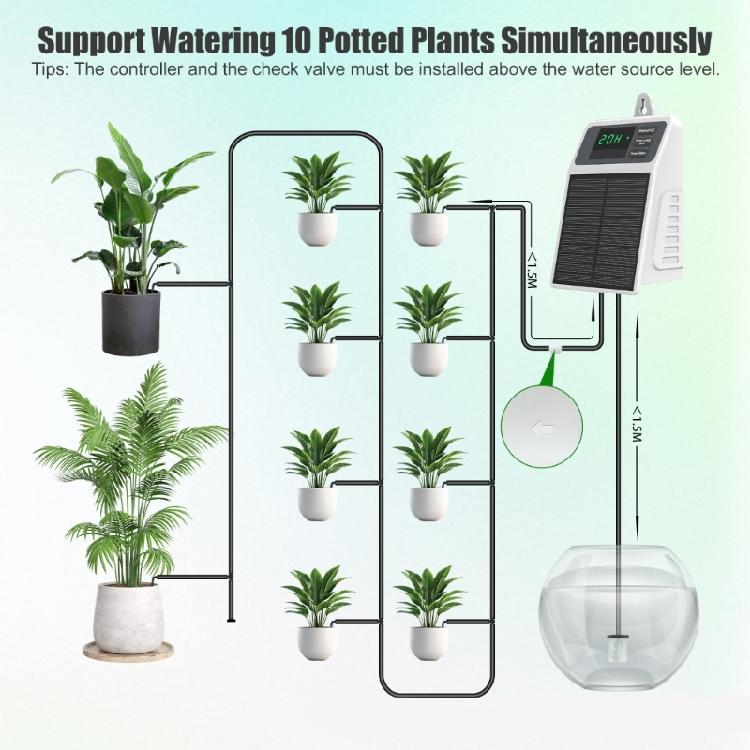 Sistemi di Irrigazione Alimentati ad Energia Solare con Dispositivo di Irrigazione Automatica a Goccia per Esigenze di Giardinaggio Controllo Intelligente