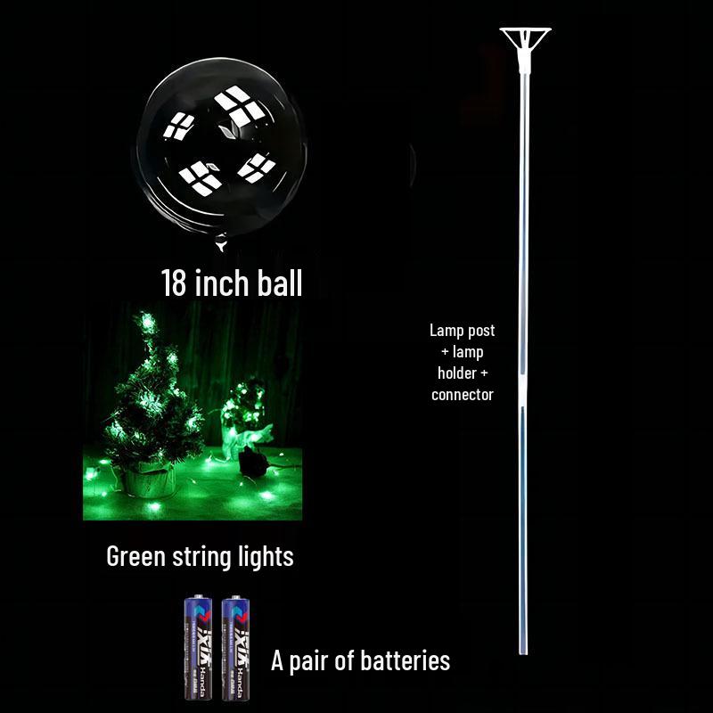 Glowing Bobo Balloon - Transparent LED Light-Up Balloon for Kids' Toys and Wedding Decorations