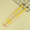 1Pair Bamboo Drumsticks Drum Sticks Percussion Drum Brushes Bundle Harmmer With Rubber Handle Drum Accessories