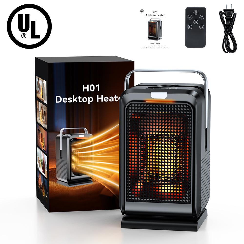 Portable Dual-Purpose Desktop Heater with PTC Fast Heating and Oscillation
