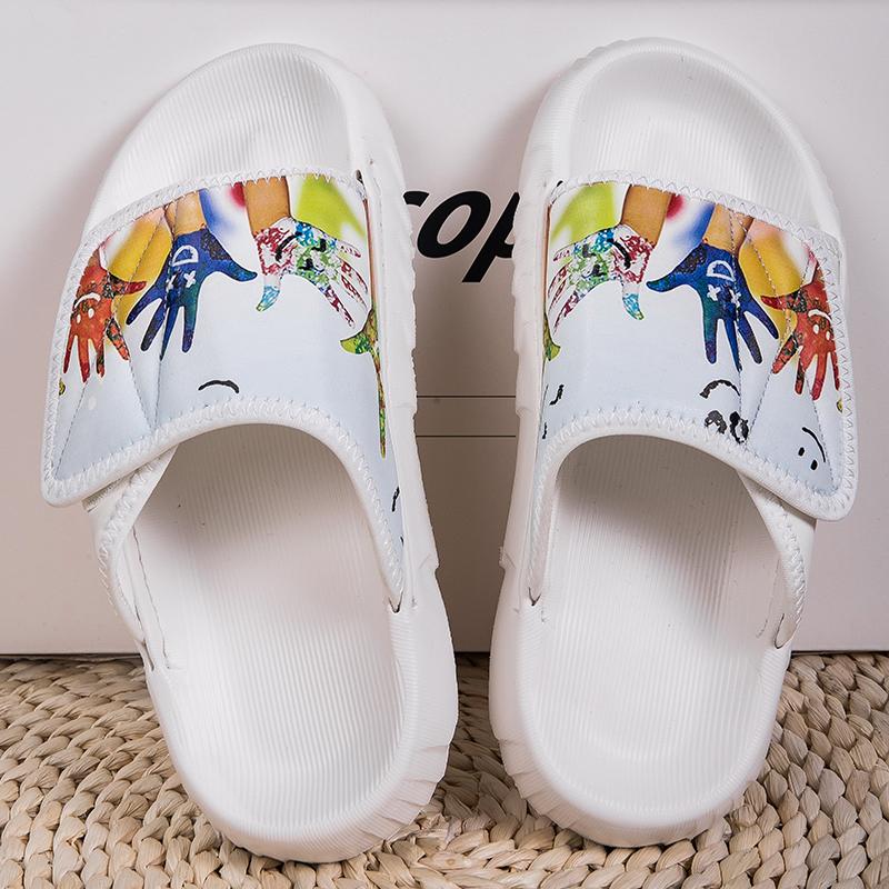 TUINANLE Summer Shoes Women Sandals Slippers Painted-on Comfortable Slip-on Casual Sandal Fashion Unisex Shoes Men