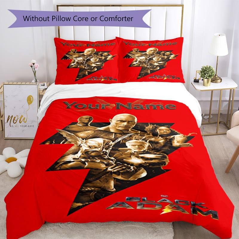 Dwayne Johnson Customize Text Bed Linens Perfect for Decorate room Wrinkle Resistant Custom Room Decor Birthday/Christmas Gift Idea