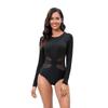 one-piece long-sleeved surfing suit sunscreen women's bathing suit diving suit sexy fashion swimsuit