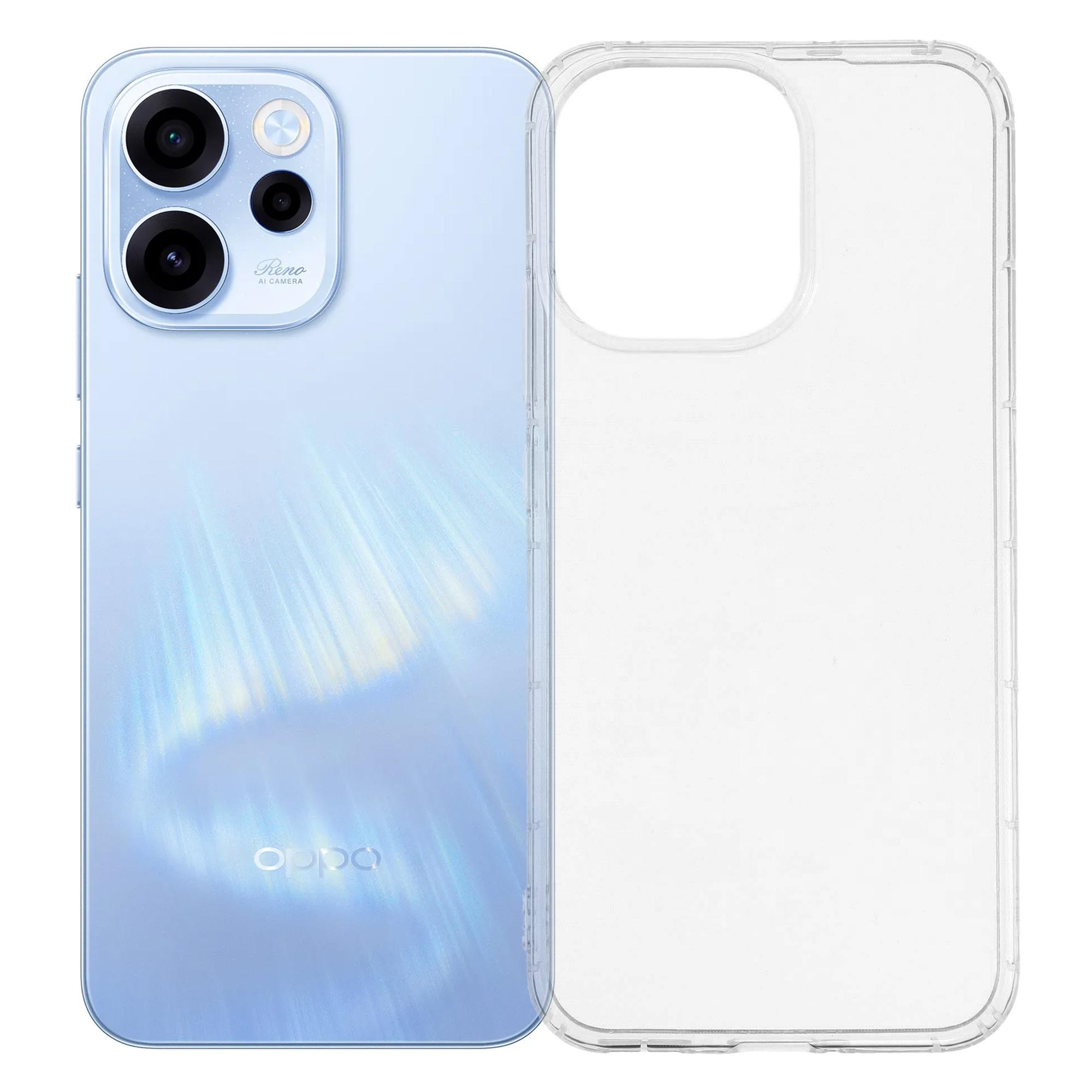 For Oppo Reno15 F 5G Case Transparent TPU Phone Back Cover Airbag Protection