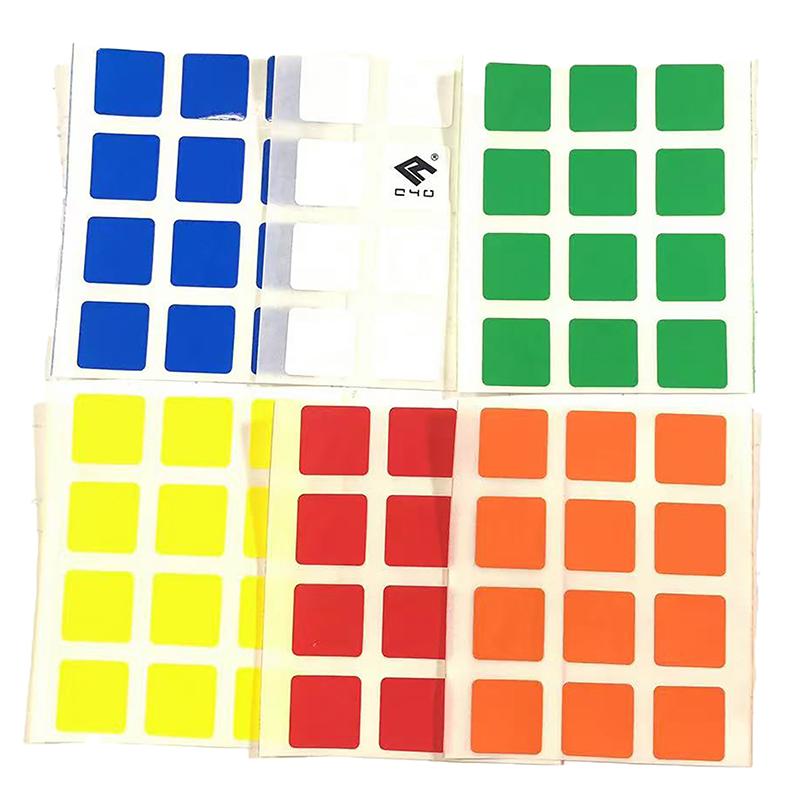 High Quality Replace Bright Color 3X3 Speed Cube Sticker Cubo Magico Toy For Children Adult Gift Kids 3X3X3 Stickers
