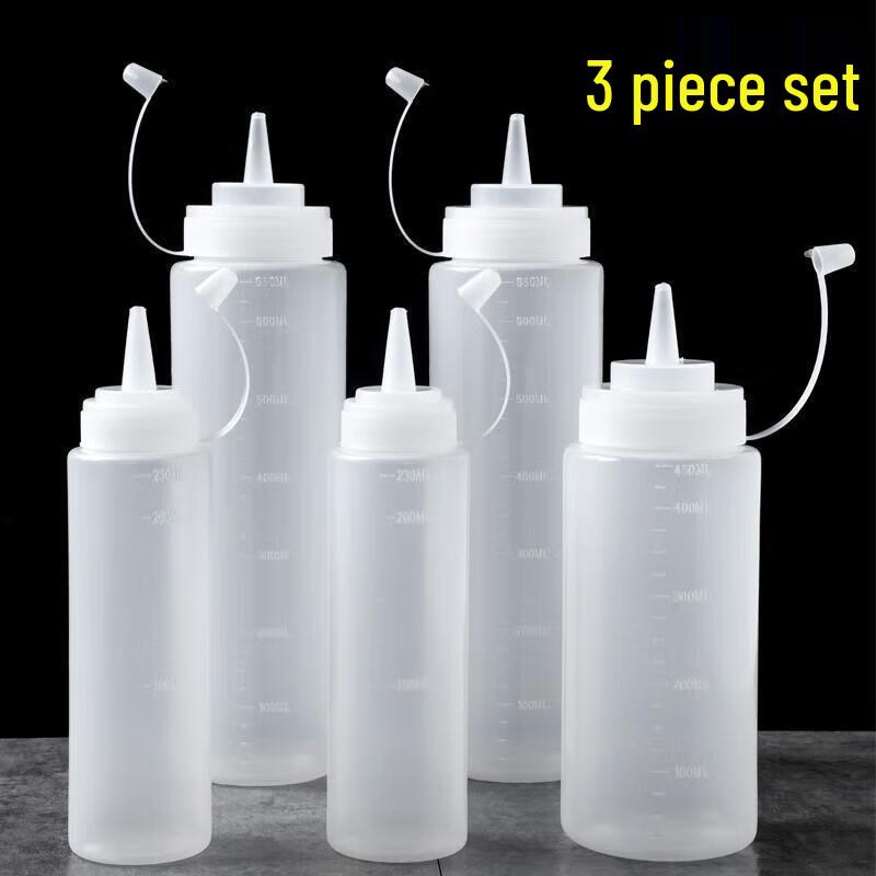 JingJingRS Squeeze Sauce Bottle with Pointed Nozzle
