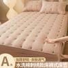 Thickened Oversized Soft Mattress Protector, Solid Color Fitted Sheet, Embroidered Mattress Cover