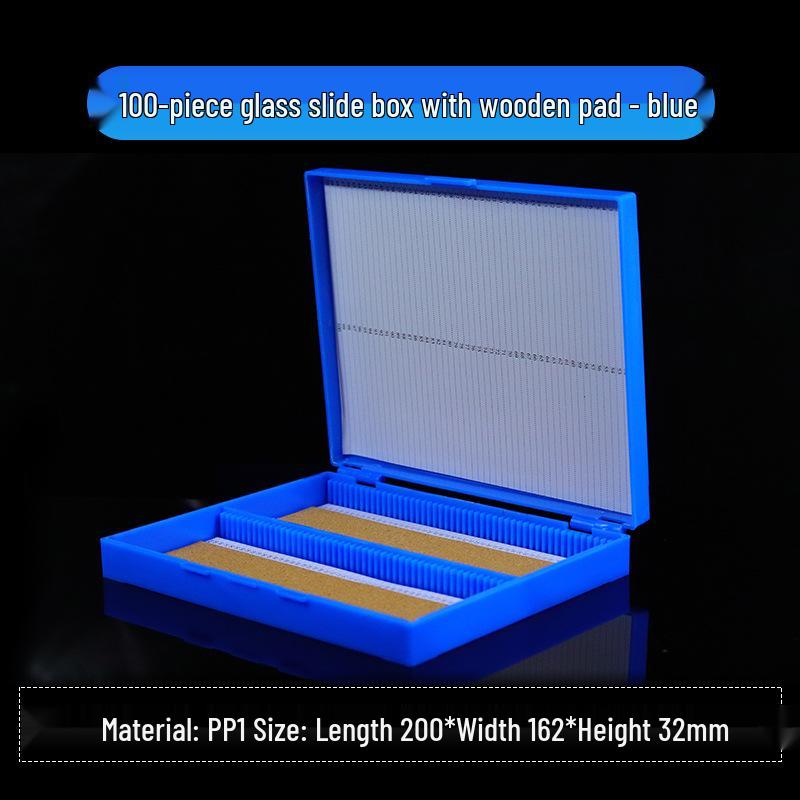 Buckle Slide Box: Holds 5/10/12/25/50/100 Microscope Slides with Secure Storage