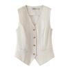 Women's V-Neck Single-Breasted Suit Vest
